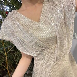 Elegant Gold Sequin Dress, New without tag, never worn